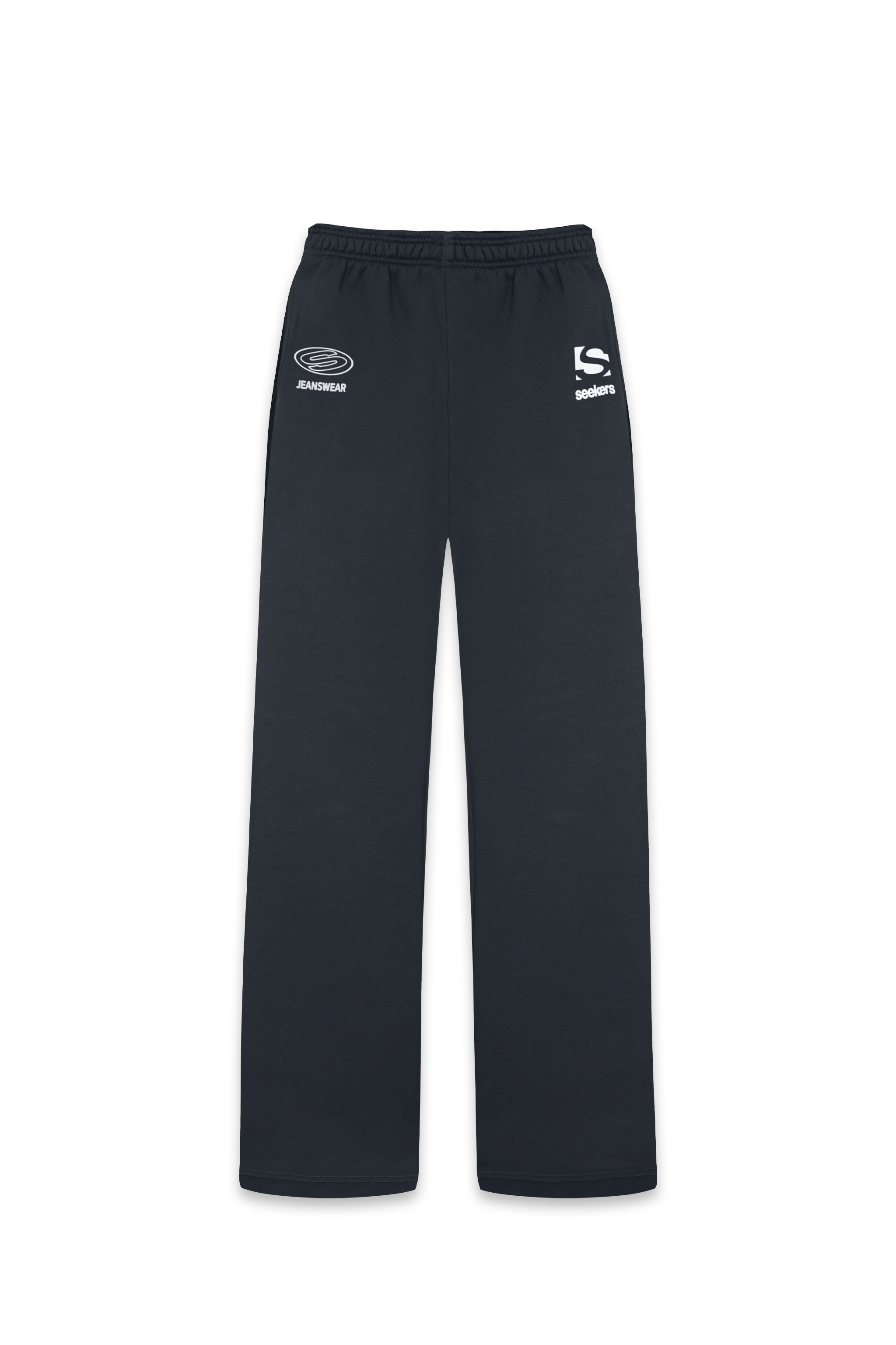 Seekers Motif Wide Leg Sweatpants in Skipper